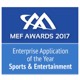MEF Awards 2017: Enterprise Application of the Year (Sports & Entertainment) Logo